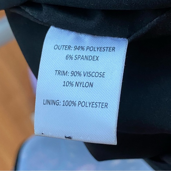 SALONI CELIA BLACK COLORFUL FLORAL PRINT SHEER LACE 1/2 SLEEVES MINI DRESS - Picture 9 of 12